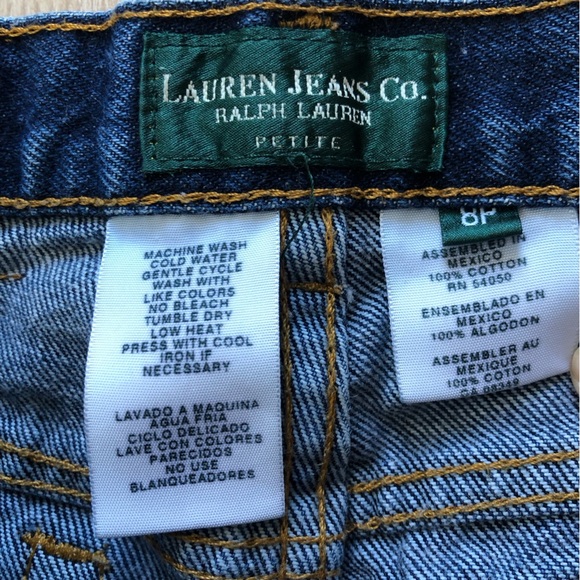 Vintage Lauren Jeans Ralph Lauren Ankle Blue Jeans Women’s Size 8P - Picture 12 of 13